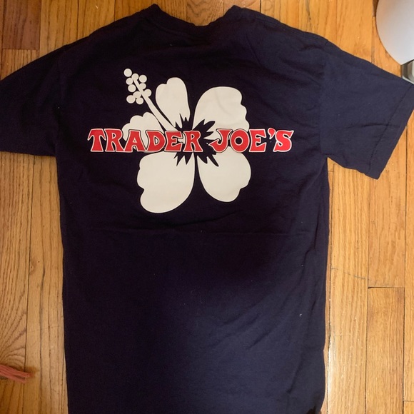 navy blue trader joe’s t-shirt size small - Picture 2 of 3